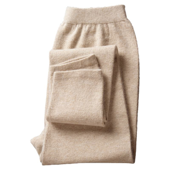 Kašmyro kelnes vyrams ir moterims, storos ir šiltos, pilno ilgio, vienos spalvos, vieno sluoksnio vilna