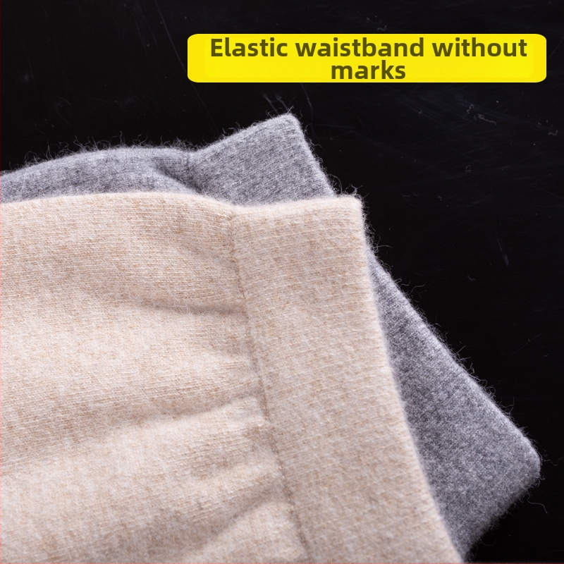 Kasmirové nohavice pre mužov a ženy, hrubé a teplé, plnej dĺžky, jednofarebné, jednovrstvové