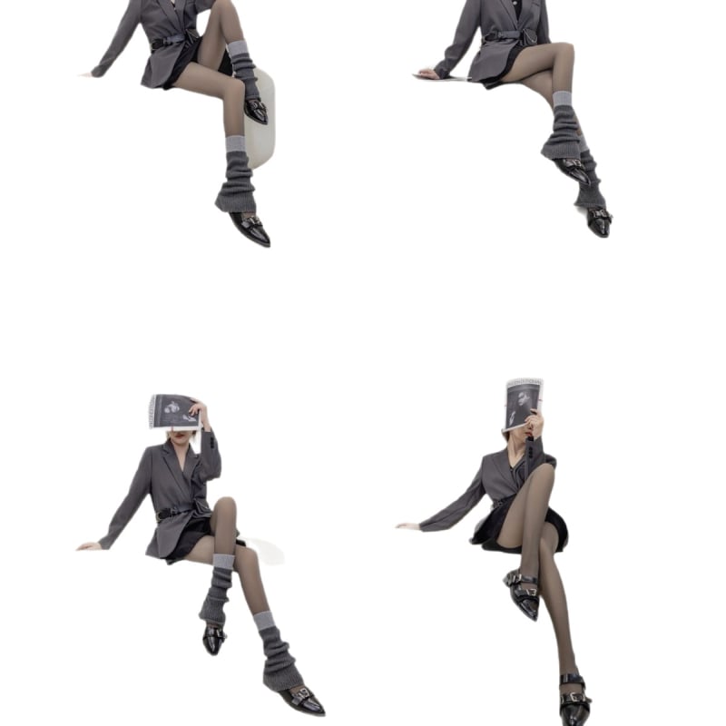 A+2506 Нейлонови чорапогащи с крачета, висока талия, повдигане на седалището, топлина, butterfly crotch дизайн