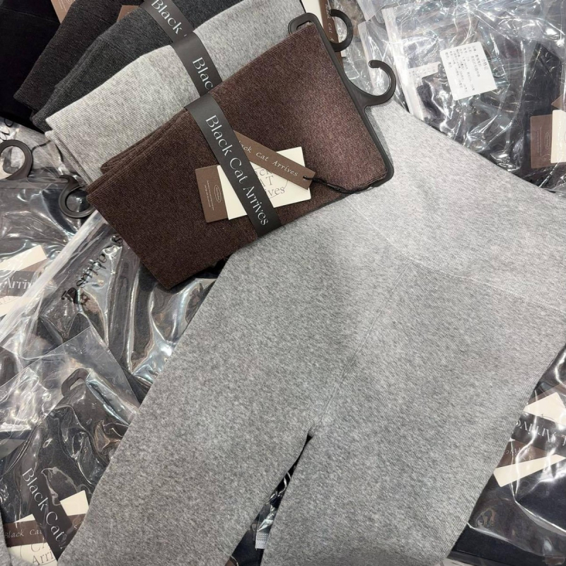 MISS Cactus Meilala компресионни базови леггинси за жени, памук, средна плътност, едноцветни, повдигат и оформят