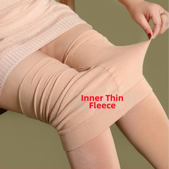 Fliisiga voodriga spandex sukkpüksid – vormimine, soojus, katkestustele vastupidavad, nähtamatu mugavus, keskmine paksus