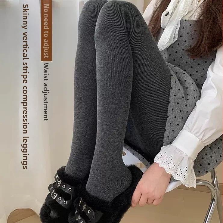 Naistele puuvillased sukkpüksid matiga viimistlusega, lame vöökoht, fliisi vooder, paksud, jalaosaga