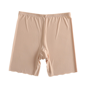 Ice Silk sigurnosne hlače za žene - Anti-Exposure, srednji struk, jednostavno tkanje, 87% najlon, podstava u preponama od pamuka