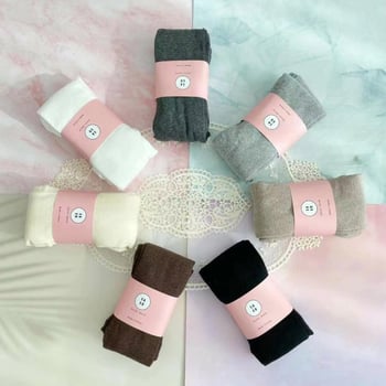 Naiste puuvillased sukkpüksid jalgadega, keskmise paksemusega, 70–80% puuvill, Korea stiil