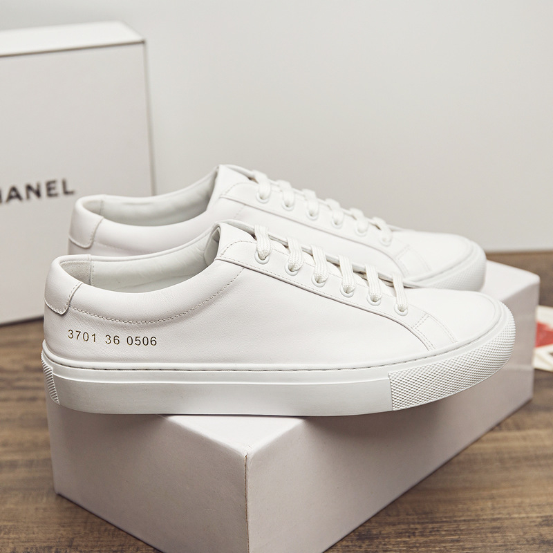 Adidași casual din piele naturală pentru femei, partea superioară din piele, vârf rotund, șireturi, talpă din cauciuc