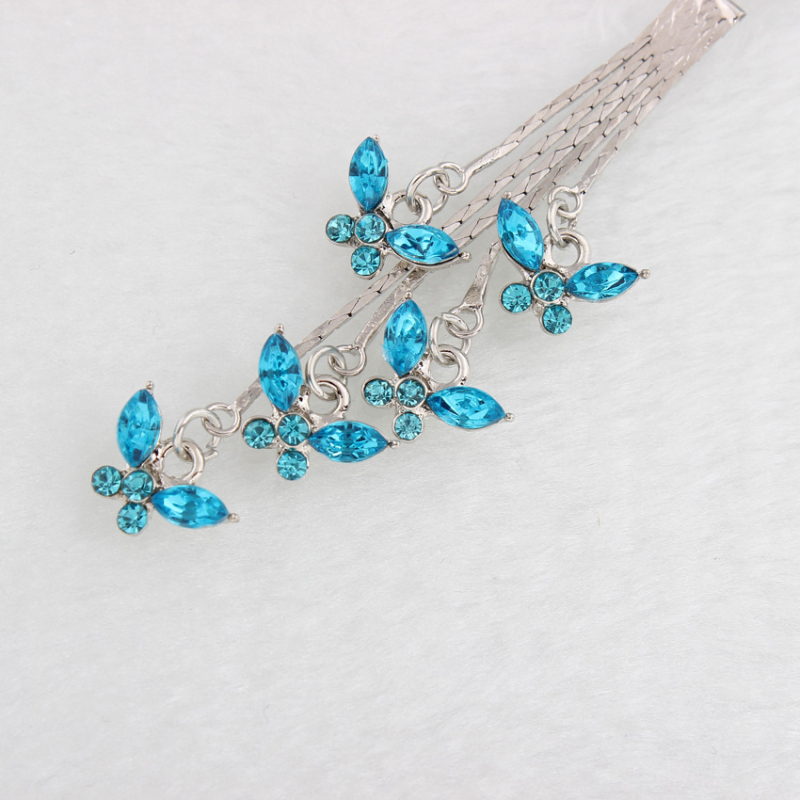 Пъпна халка с дизайн пеперуда, диамантна обработка, DIRUO