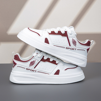 Unisex kožne casual tenisice s EVA potplatom, vezice, niski gornji dio, zaobljena špička