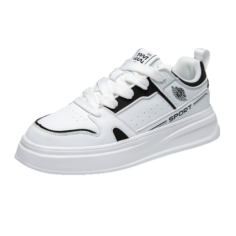 Unisex kožne casual tenisice s EVA potplatom, vezice, niski gornji dio, zaobljena špička