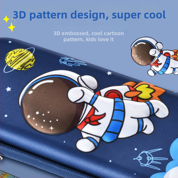 Несесер за моливи за ученици от началното училище - EVA материал, 3D анимационен дизайн, модел с единорог, подплата от найлон, дишащ и ултра лек