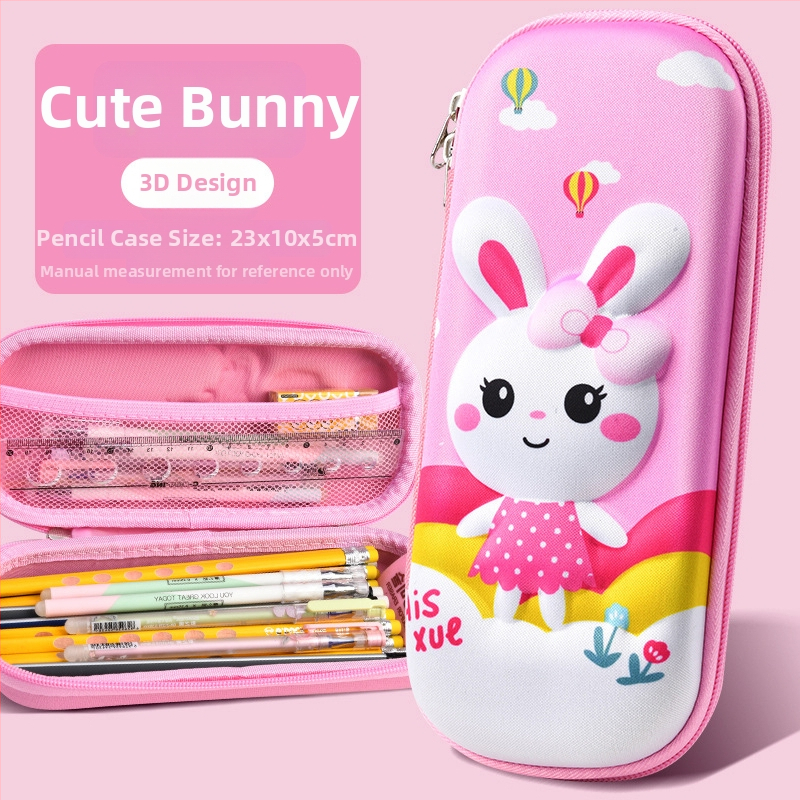 Несесер за моливи за ученици от началното училище - EVA материал, 3D анимационен дизайн, модел с единорог, подплата от найлон, дишащ и ултра лек