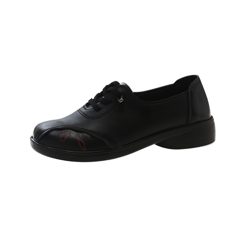 Ženske cipele: protuklizno retro stil, gornji dio od super vlakana, okrugli vrh, niski pet 1–3 cm