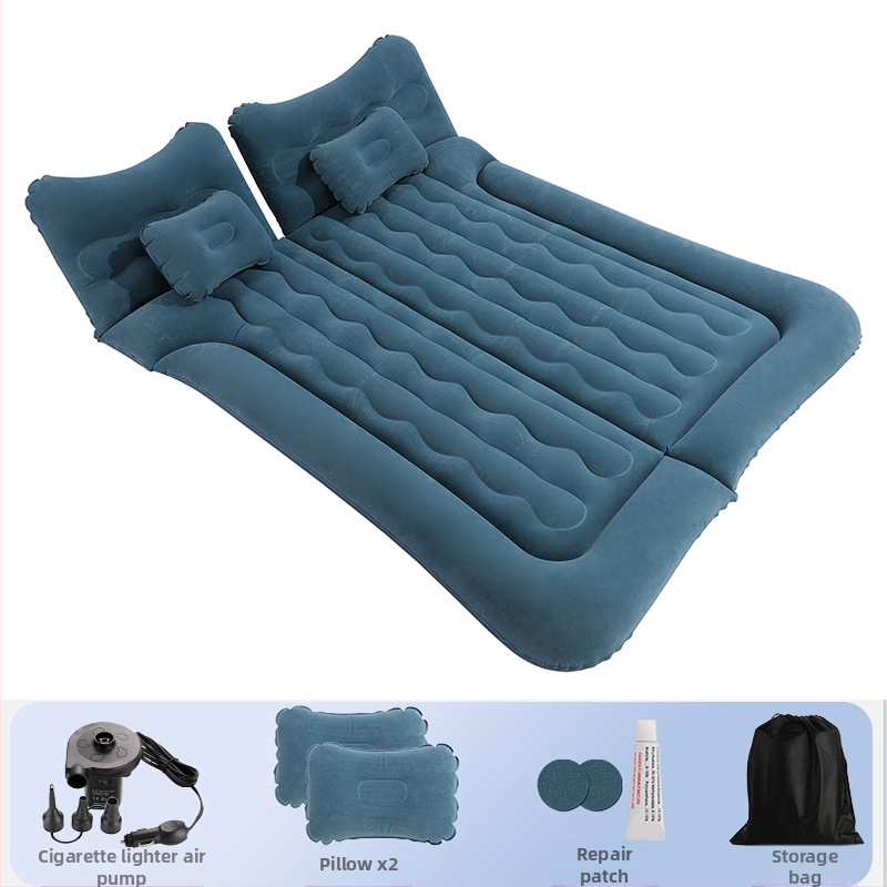 Univerzálne SUV nafukovacie lôžko do batožinového priestoru auta, PVC s flockingom, ručné nafúknutie, hmotnosť 3,3 kg, nosnosť 300 kg