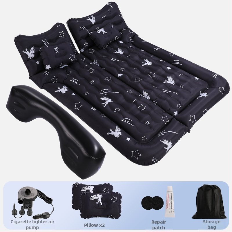 Univerzálne SUV nafukovacie lôžko do batožinového priestoru auta, PVC s flockingom, ručné nafúknutie, hmotnosť 3,3 kg, nosnosť 300 kg