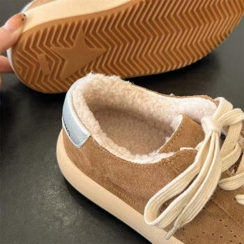 Унисекс канвасови маратонки с подплата от полар, удебелена мека подметка, вулканизирана подметка, текстилна стелка, кръгъл нос, casual стил, модел F1204B