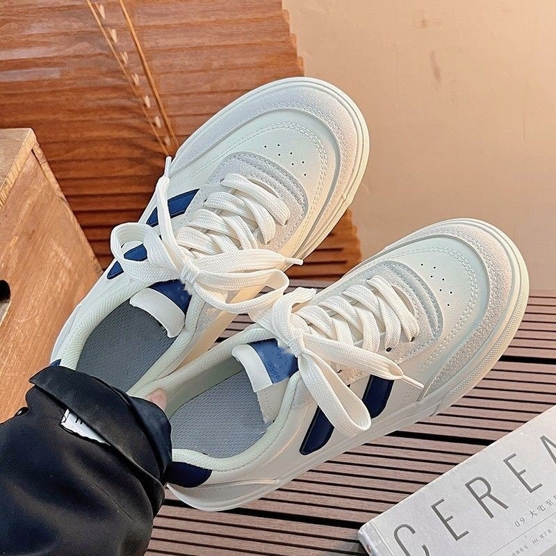 Дамски спортни обувки от изкуствена кожа, нисък връх, EVA стелка, противоплъзгаща подметка