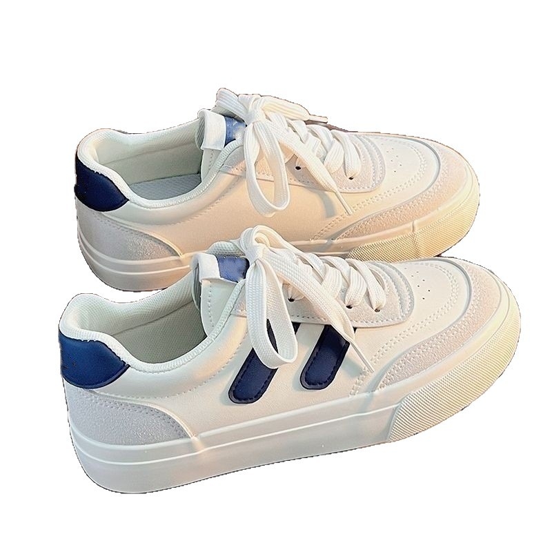 Дамски спортни обувки от изкуствена кожа, нисък връх, EVA стелка, противоплъзгаща подметка