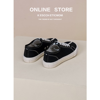 Naise kanvaskingad, madal ülaosa, kummist tald, igapäevane stiil, elastne sulgemine