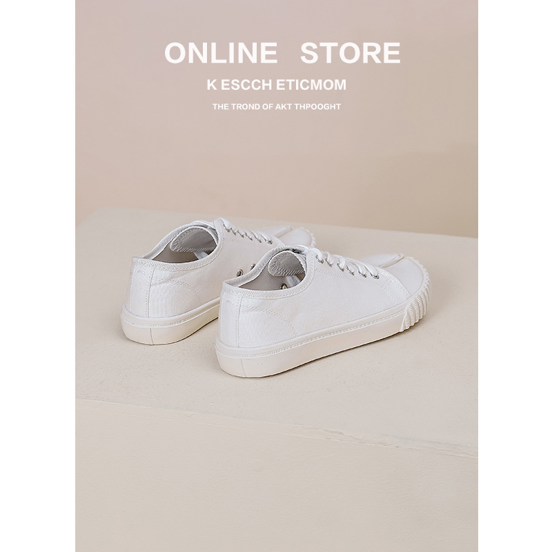 Naise kanvaskingad, madal ülaosa, kummist tald, igapäevane stiil, elastne sulgemine