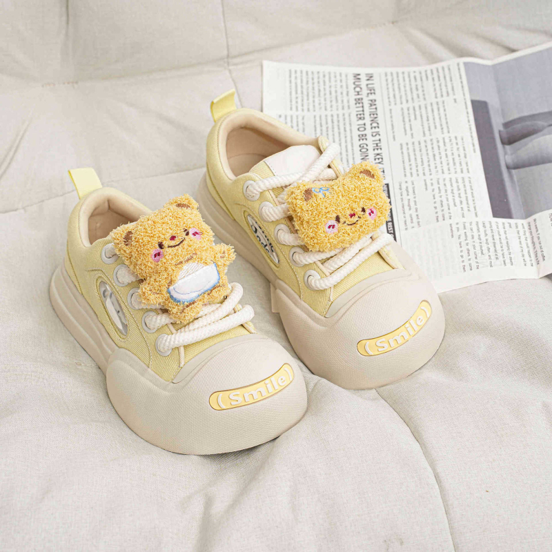 Unisex kanvas spordijalanõud ümmarguse varbaotsaga (TPU tald; keskmise kõrgusega ülaosa 3–7 cm; sünteetiline karusnaha vooder)