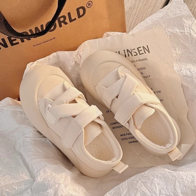 Unisex tenisice s debelim potplatom i Velcro kopčanjem, japanski stil, gornji dio PU, potplata od kompozita