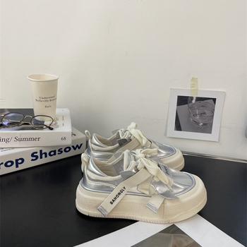 Birchani női vastag talpú loaferek, felső rész tehénbőr, kerek orr, platform 5 cm, semleges stílus