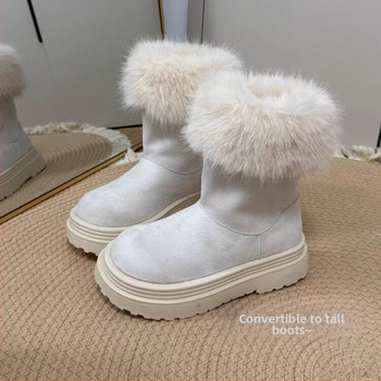 Ziemas zābaki ar 5 cm pacēlumu, velūra augšdaļa, gumijas zole, iekšdaļa no mākslīgās kažokādas, īss augums