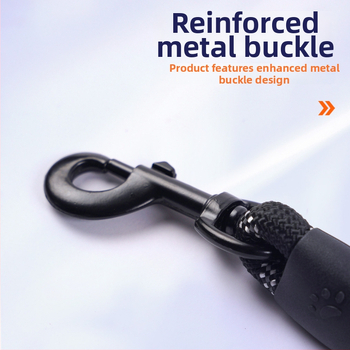 Kétkutyás póráz leválasztható húzó kötéllel, nylonból, kis testű kutyáknak