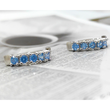 Пъпна пирсинг украса – 925 сребро, циркон вграждане, оригинален дизайн, женски стил