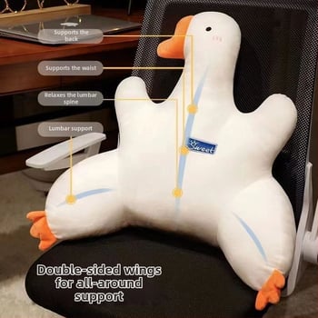 Pernă lombară cu husă pluș, umplutură PP bumbac, țesătură împletită, stil desen animat