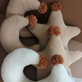 Pernă Nordic din pluș, umplutură PP din bumbac, husă de pernă personalizabilă