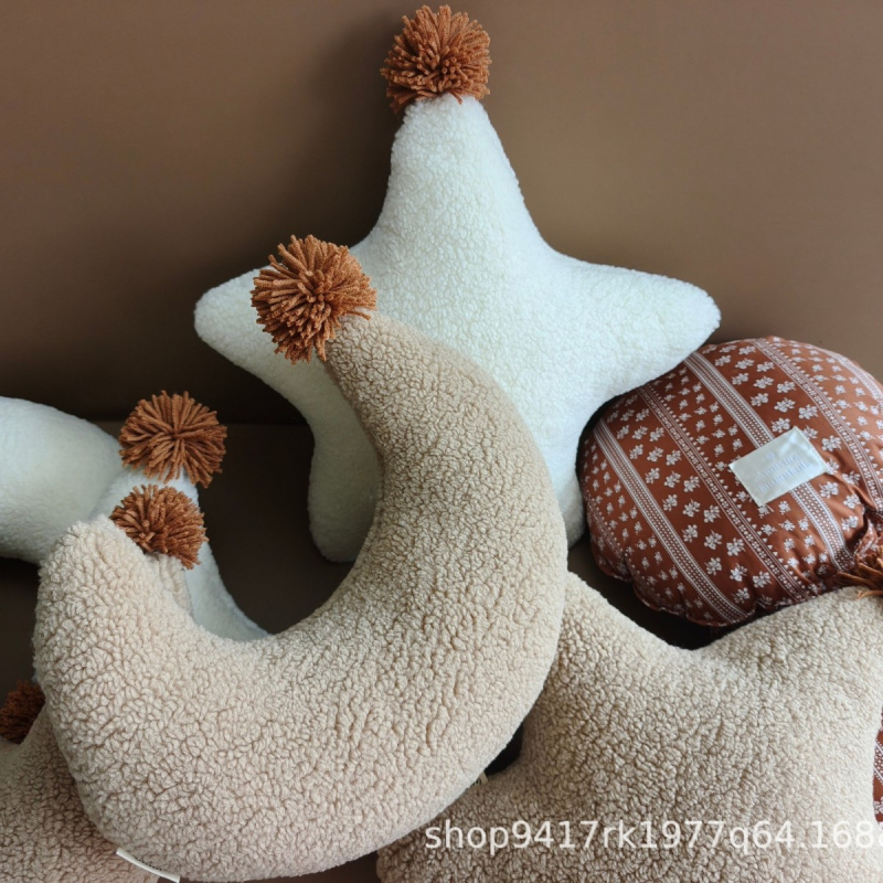 Pernă Nordic din pluș, umplutură PP din bumbac, husă de pernă personalizabilă