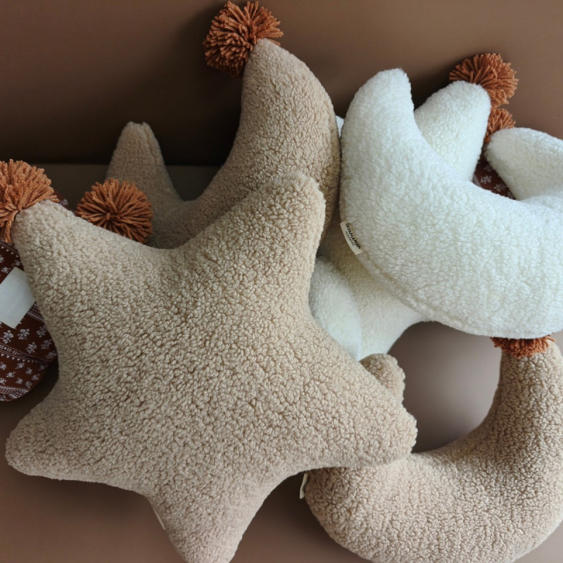 Pernă Nordic din pluș, umplutură PP din bumbac, husă de pernă personalizabilă