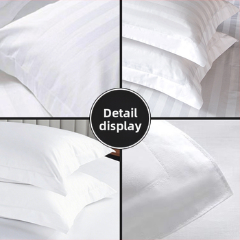 Satino viešbučio patalynė, keturių dalių komplektas su antklodės užvalkalu, paklodėmis ir pagalvių užvalkalais, šiuolaikiško minimalistinio stiliaus, reaktyvus spausdinimas ir dažymas