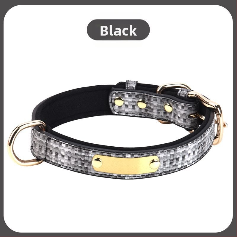 Šunų antkaklis - tvirtas, graviruotas, prieš praradimą, prekės ženklas Unique