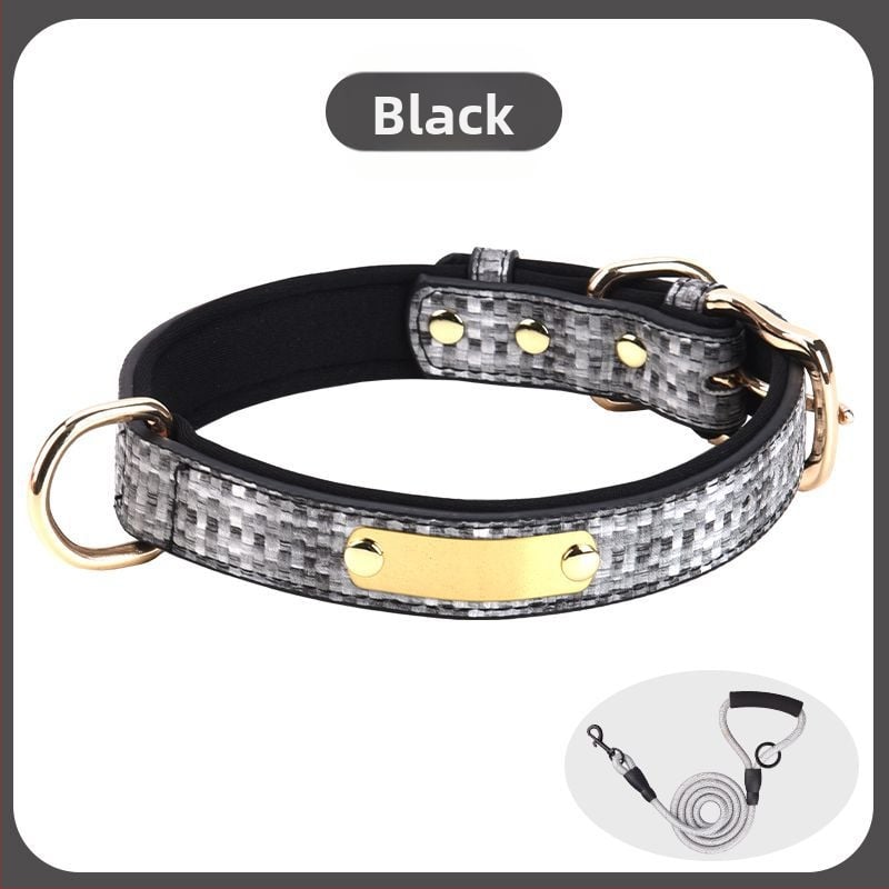 Šunų antkaklis - tvirtas, graviruotas, prieš praradimą, prekės ženklas Unique