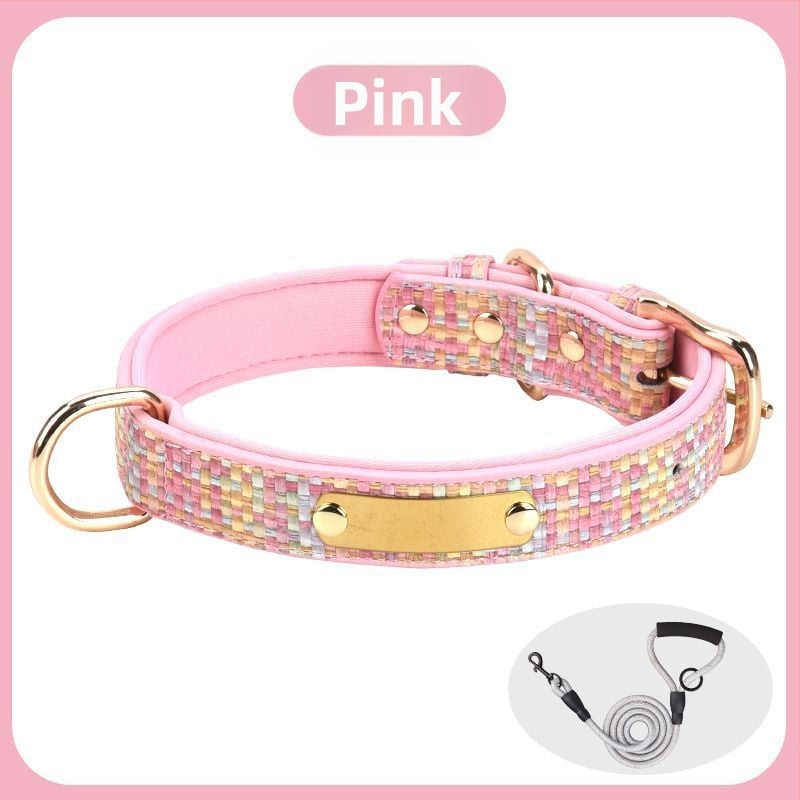 Šunų antkaklis - tvirtas, graviruotas, prieš praradimą, prekės ženklas Unique