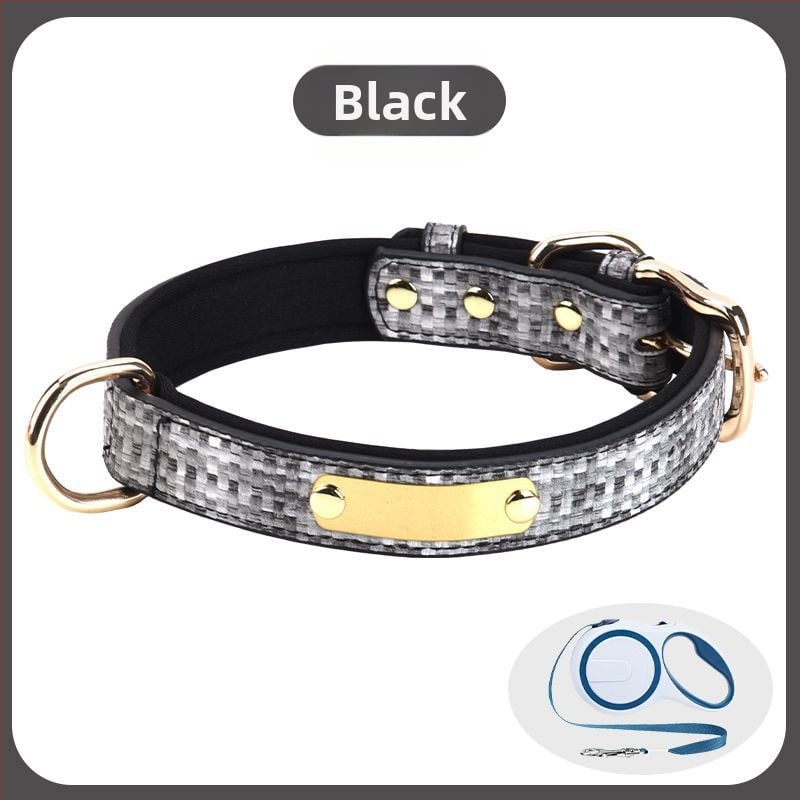 Šunų antkaklis - tvirtas, graviruotas, prieš praradimą, prekės ženklas Unique