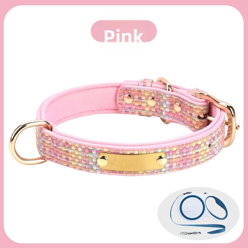 Šunų antkaklis - tvirtas, graviruotas, prieš praradimą, prekės ženklas Unique