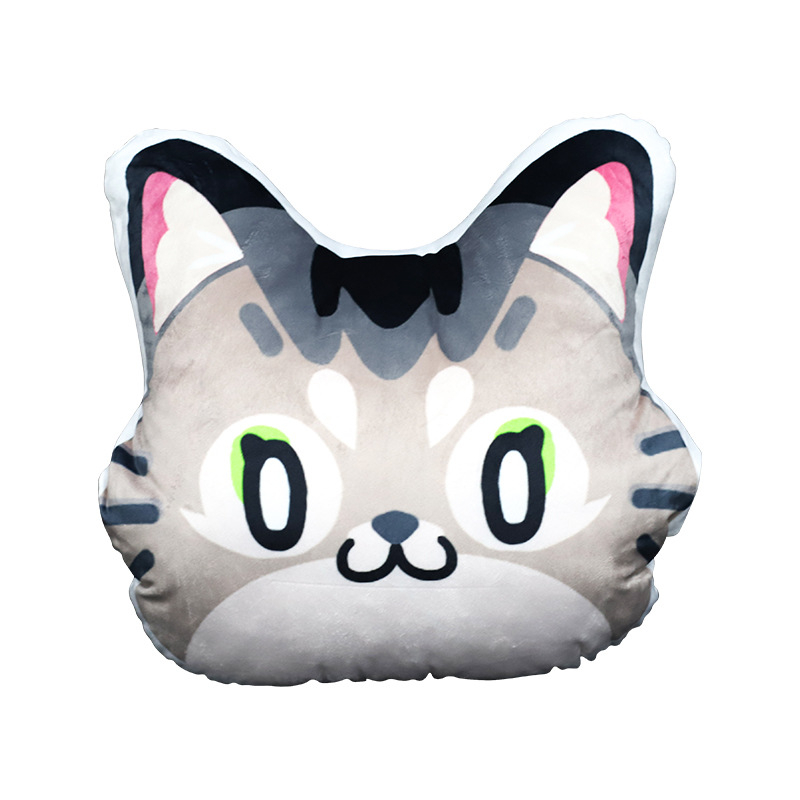 Cartoon rankų šildymo pagalvė su pūkuotu užvalkalu, PP cotton užpildas, atspausdintas motyvas