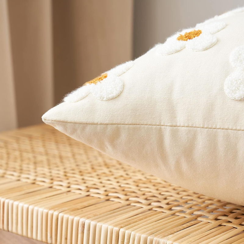 Mai gu pagalvės užvalkalas – Drobė, Siuvinėtas, Modernus minimalistinis stilius, Raštas: Kitas, Įdėklas: Nėra