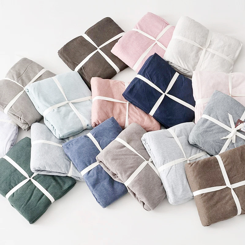 Prekrivač za posteljinu od 100% pamuka, pleteni materijal, reaktivno bojanje, moderni minimalistički stil, mogućnost prilagođavanja