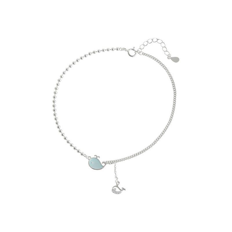 Brățară de gleznă din argint cu motiv animal, stil ușor-lux, cadou pentru nuntă