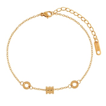 Brățară de gleznă, stil coreean, oțel titan, design geometric, personalizare disponibilă, ambalare individuală