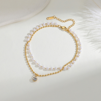 Anklet od titan čelika, ženski prirodni stil, kapkovitog oblika, Sail kai marka