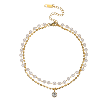 Anklet od titan čelika, ženski prirodni stil, kapkovitog oblika, Sail kai marka