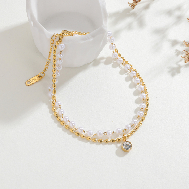 Anklet od titan čelika, ženski prirodni stil, kapkovitog oblika, Sail kai marka