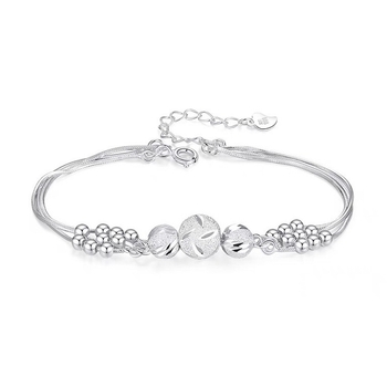 Brățară de gleznă din argint Hyun Han, stil retro, design geometric, SH0020