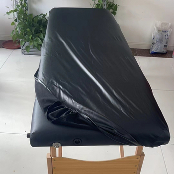 Cearșaf cu elastic din PU impermeabil și rezistent la pete, pentru saloane de înfrumusețare, toate sezoanele, personalizabil