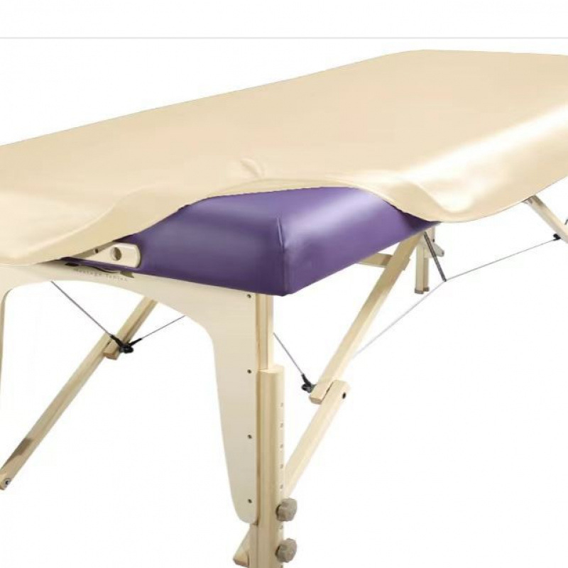 Cearșaf cu elastic din PU impermeabil și rezistent la pete, pentru saloane de înfrumusețare, toate sezoanele, personalizabil