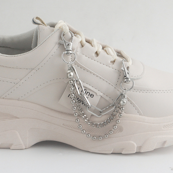 Zowen Brățară de gleznă din aliaj – pentru femei, lanț geometric multistrat cu mărgele, personalizabil și etichetă privată licențiată, Vara 2022